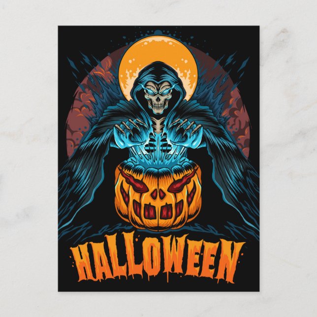 Halloween Postkarte (Vorderseite)