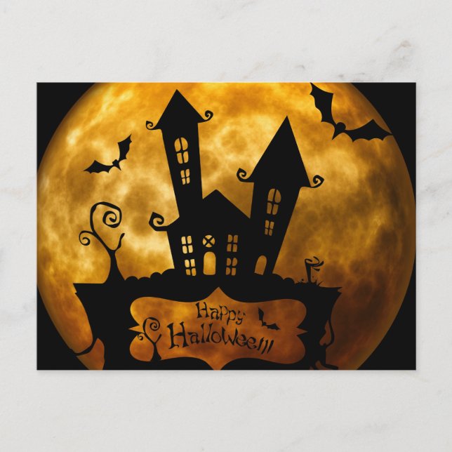 Halloween Postkarte (Vorderseite)