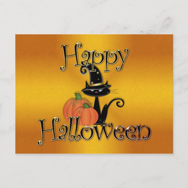 Halloween Postkarte (Vorderseite)