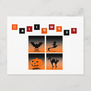 halloween postkarte