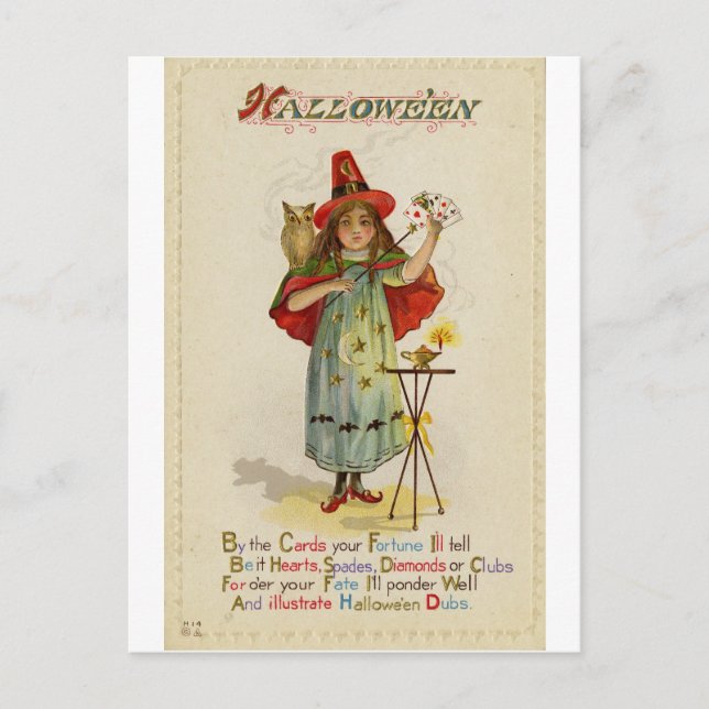 Halloween Postkarte (Vorderseite)