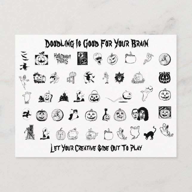 Halloween-Postkarte Feiertagspostkarte (Vorderseite)