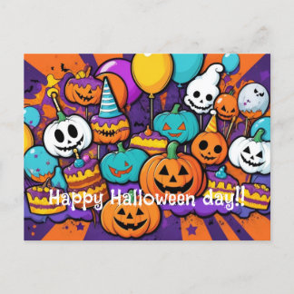 Halloween-Postkarte Postkarte