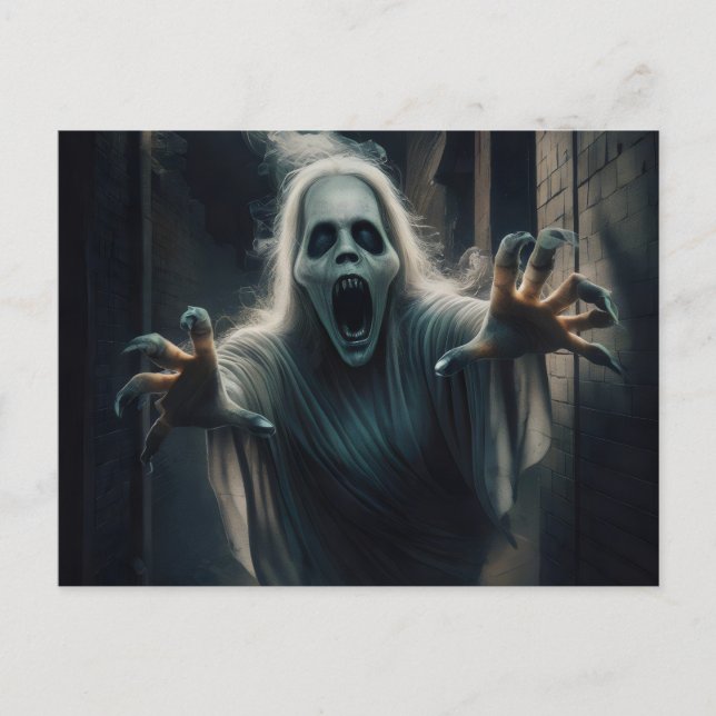 Halloween-Postkarte. Postkarte (Vorderseite)