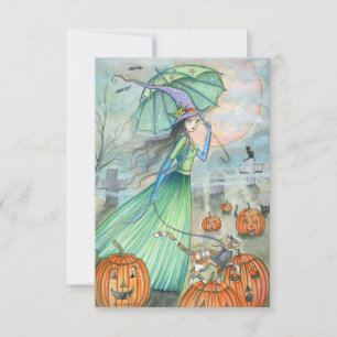 Halloween-Postkarte zum Vorbeigehen Karte