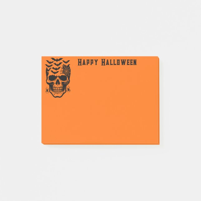 Halloween-Postnoten Post-it Klebezettel (Vorderseite)
