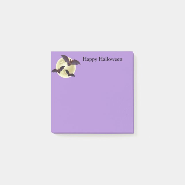 Halloween-Postnoten Post-it Klebezettel (Vorderseite)