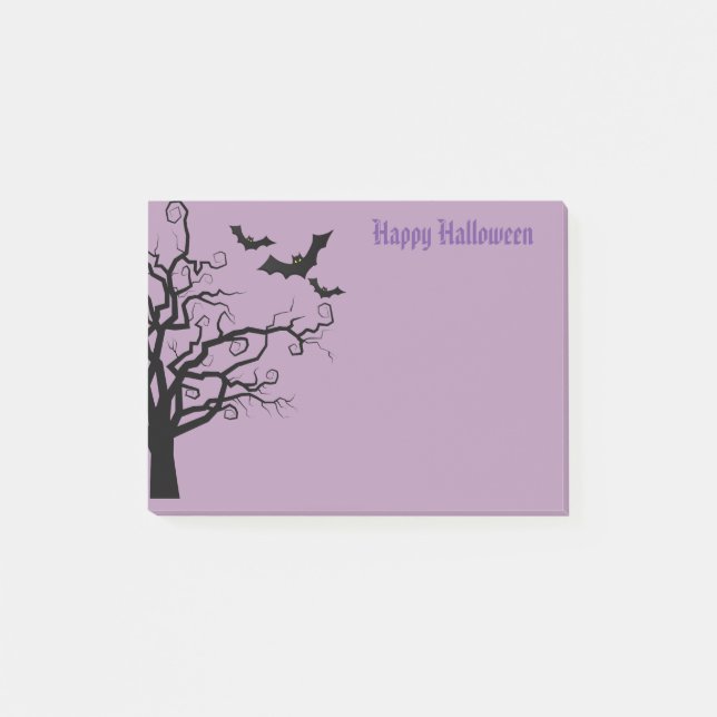 Halloween-Postnoten Post-it Klebezettel (Vorderseite)