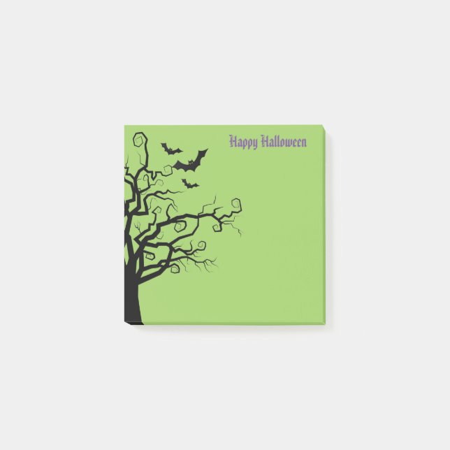 Halloween-Postnoten Post-it Klebezettel (Vorderseite)