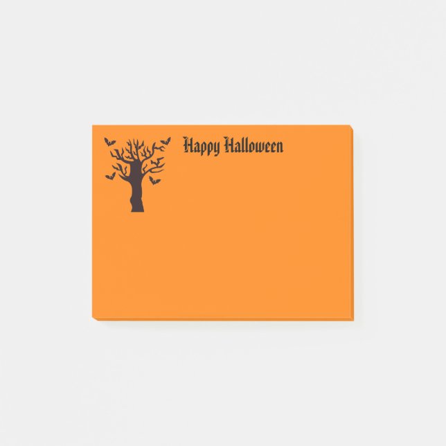 Halloween-Postnoten Post-it Klebezettel (Vorderseite)