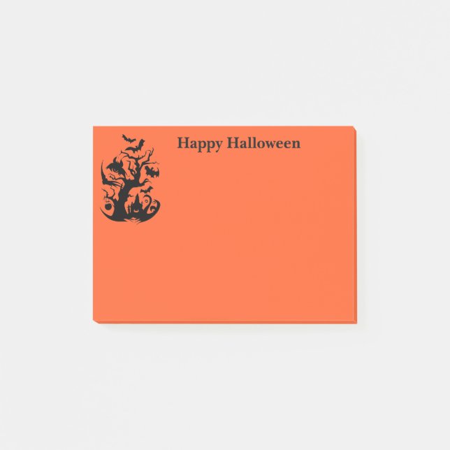 Halloween-Postnoten Post-it Klebezettel (Vorderseite)