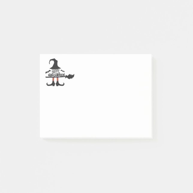 Halloween-Postnoten Post-it Klebezettel (Vorderseite)