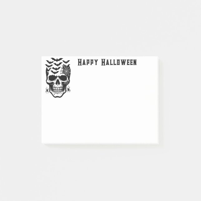Halloween-Postnoten Post-it Klebezettel (Vorderseite)