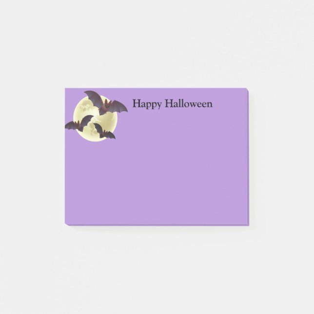 Halloween-Postnoten Post-it Klebezettel (Vorderseite)