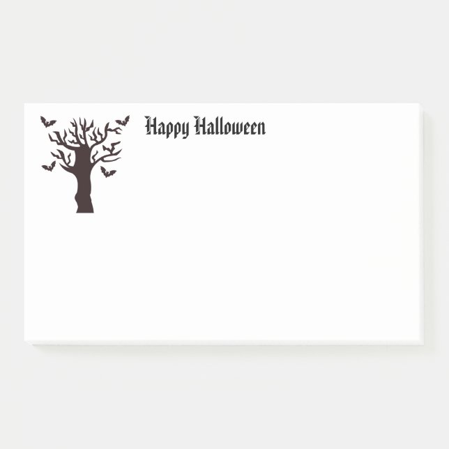 Halloween-Postnoten Post-it Klebezettel (Vorderseite)