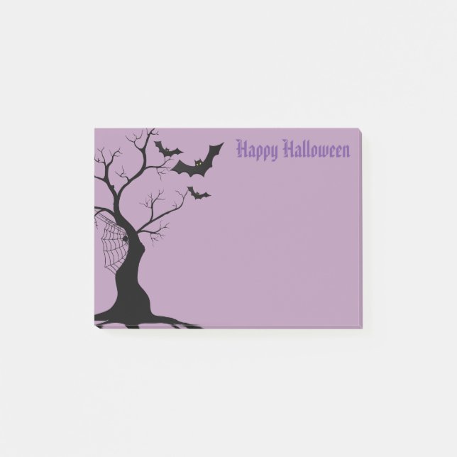 Halloween-Postnoten Post-it Klebezettel (Vorderseite)