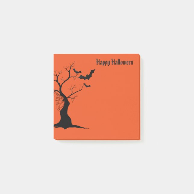 Halloween-Postnoten Post-it Klebezettel (Vorderseite)