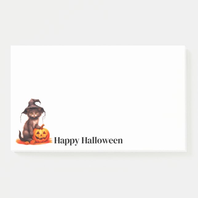 Halloween-Postnoten Post-it Klebezettel (Vorderseite)
