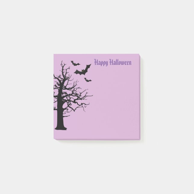 Halloween-Postnoten Post-it Klebezettel (Vorderseite)