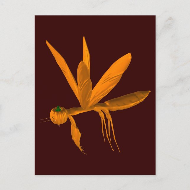 Halloween Praying Mantis Postkarte (Vorderseite)