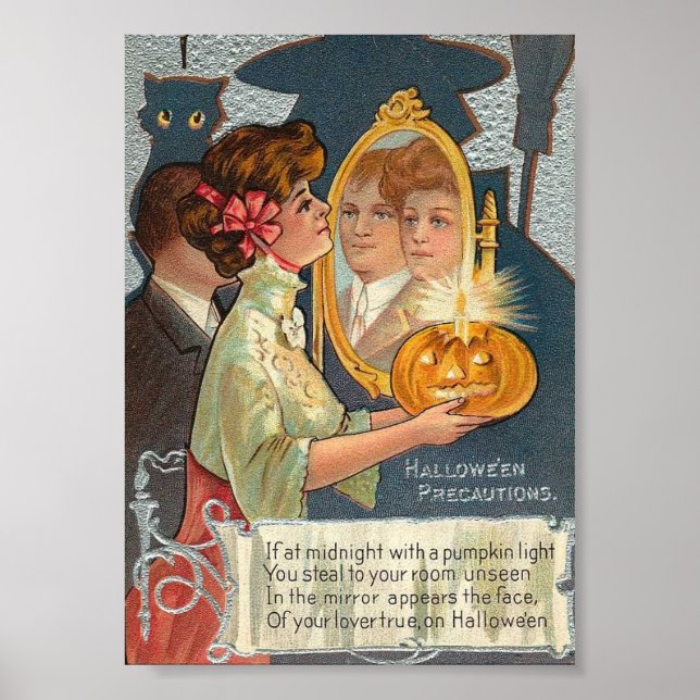 Halloween Precaucas Leinwand Print Poster (Vorne)