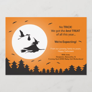 Halloween Pregnancy Ankündigung