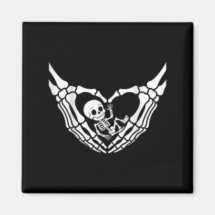 Halloween Pregnant Baby Skeleton Spooky Season Neu Magnet