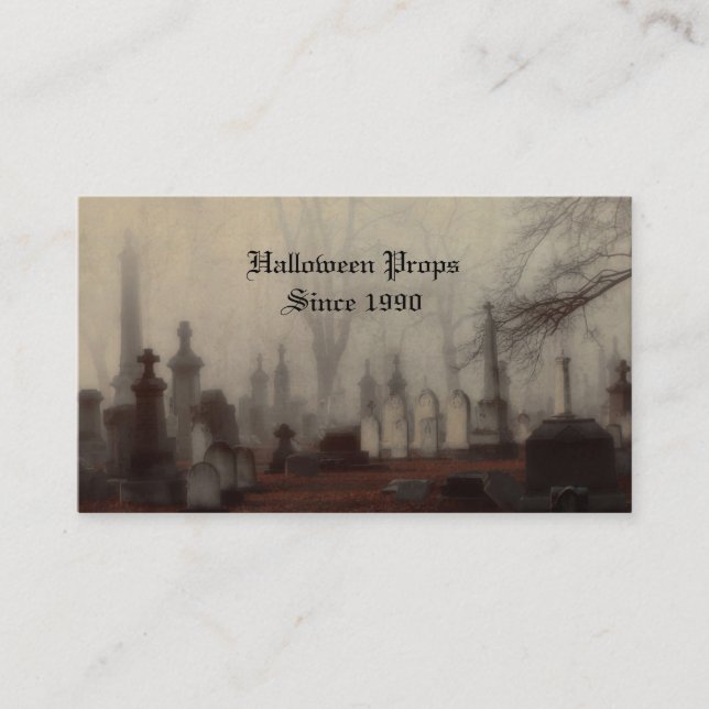 Halloween Props Business Card Visitenkarte (Vorderseite)