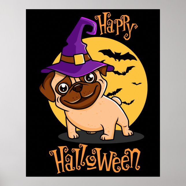 Halloween Puggy Poster (Vorne)