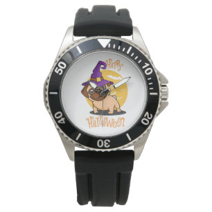 Halloween Puggy Watch Armbanduhr