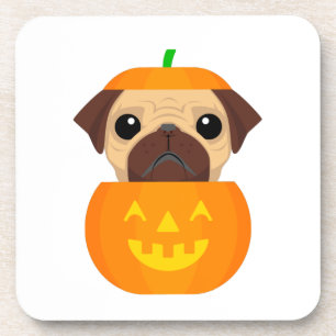 Halloween Pugkin Getränkeuntersetzer