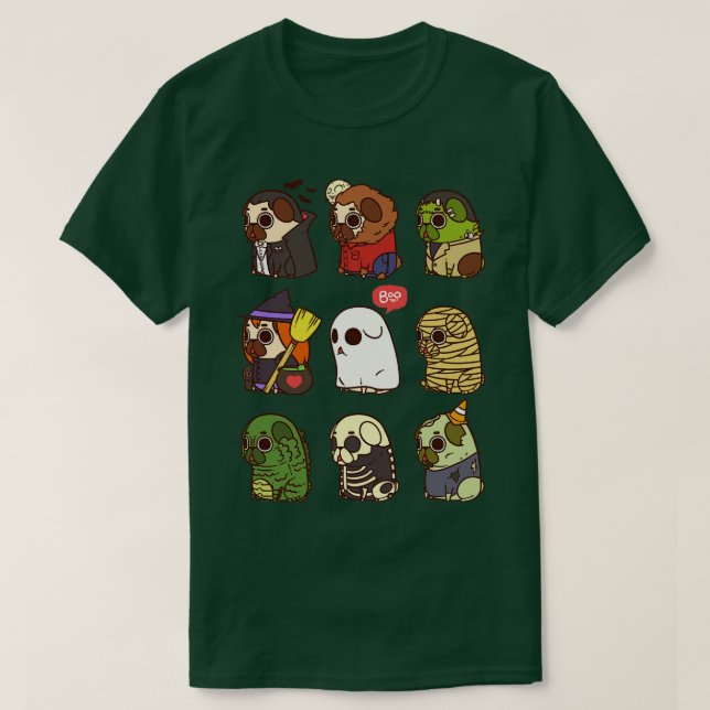 Halloween Puglie T-Shirt (Design vorne)