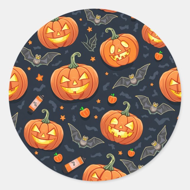Halloween Pumkin Sticker (Vorderseite)