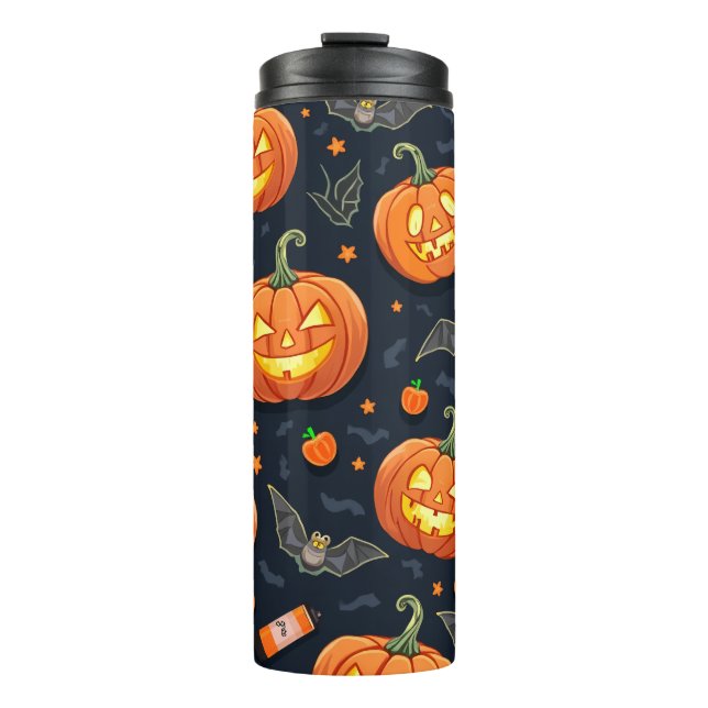 Halloween Pumkin Thermal Tumbler Thermosbecher (Vorderseite)