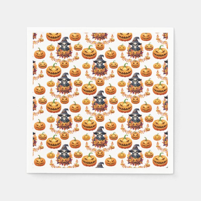 Halloween Pumpin Patch Serviette (Vorderseite)