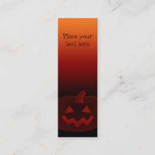 Halloween Pumpkin 2002 Mini Visitenkarte