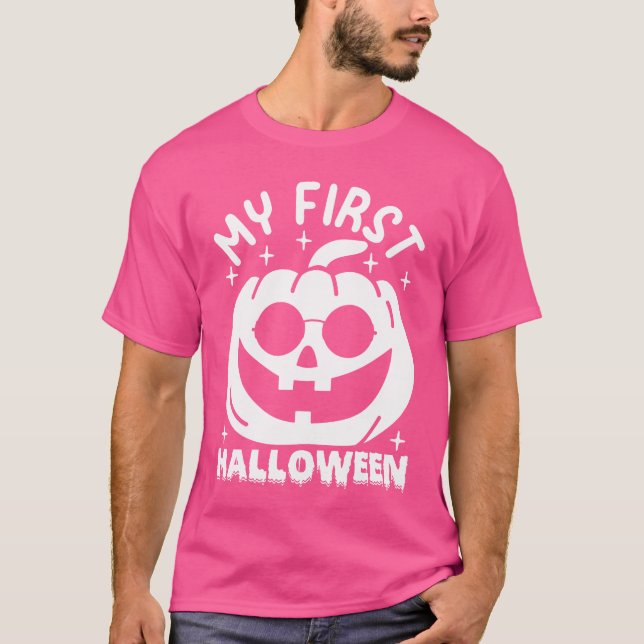 Halloween Pumpkin Baby Mein erstes Halloween-Mädch T-Shirt (Vorderseite)