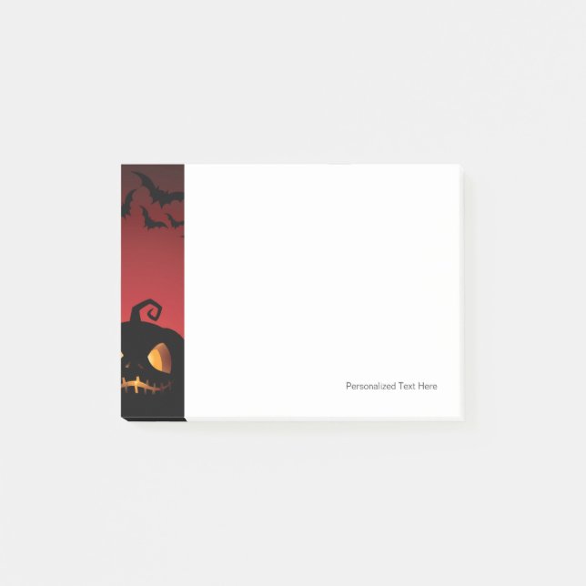 Halloween Pumpkin Background Post-it Klebezettel (Vorderseite)