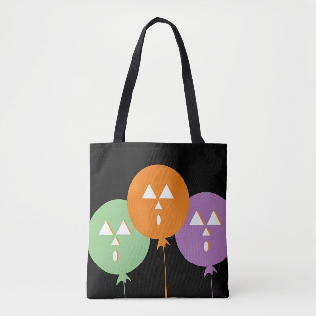 Halloween Pumpkin Balloon Trick oder Treat Black (Vorderseite)