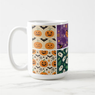"Halloween Pumpkin Bat Pattern Tasse" Kaffeetasse