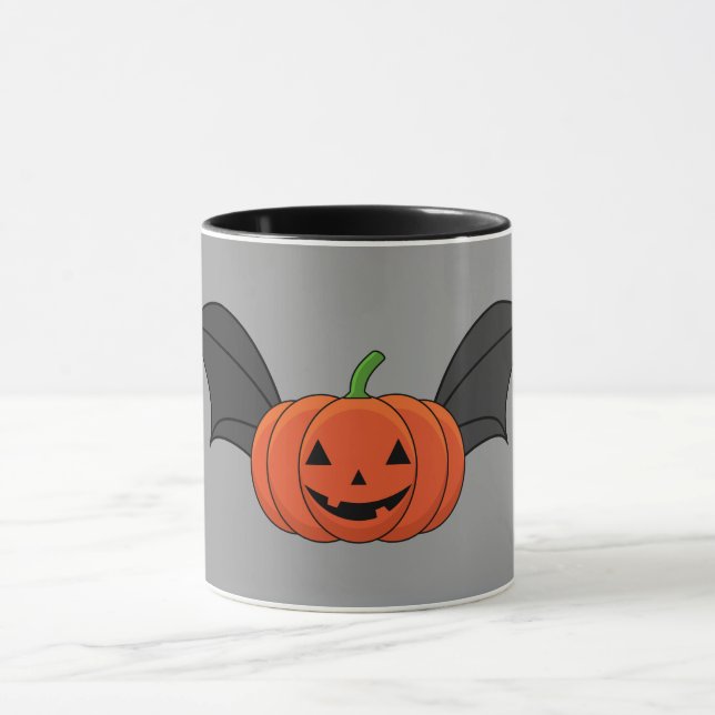 Halloween Pumpkin Bat Tasse (Zentrum)