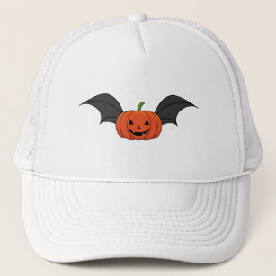 Halloween Pumpkin Bat Truckerkappe