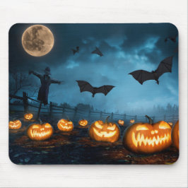 Halloween Pumpkin Bats & Hexen #6 Mauspad