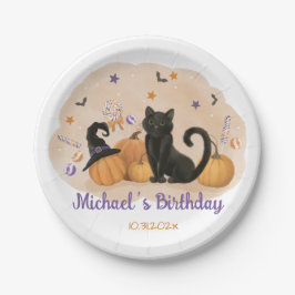 Halloween Pumpkin Birthday Pappteller
