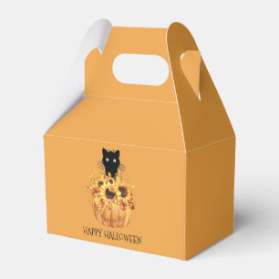 Halloween Pumpkin Black Cat Fevor Box Geschenkschachtel