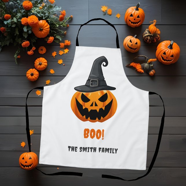 Halloween Pumpkin "BOO" - Personalisierter Name Schürze (Von Creator hochgeladen)