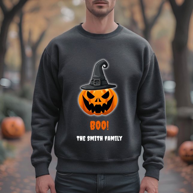 Halloween Pumpkin "BOO" - Personalisierter Name Sweatshirt (Von Creator hochgeladen)
