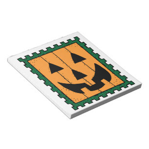 HALLOWEEN PUMPKIN BRIEFMARKE NOTIZBLOCK