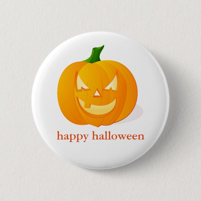 Halloween Pumpkin Button (Vorderseite)