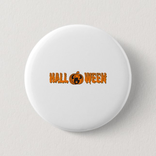 Halloween Pumpkin Button (Vorderseite)